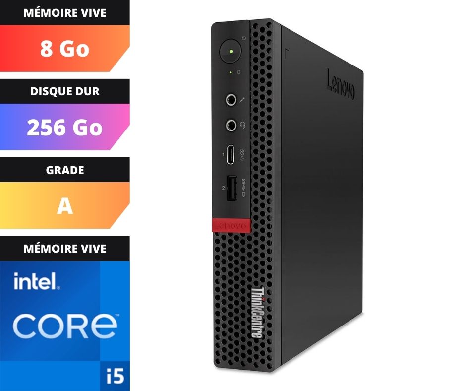 UC LENOVO M720Q TINY - Intel(R) Core(TM) i5-9500T CPU @ 2.20GHz - 8 GO - 256 GO - SATA/SSD (A)
