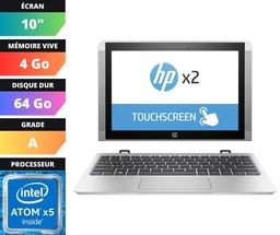 PORTABLE HYBRIDE HP X2 210 G1 - 10 - Intel(R) Atom(TM) x5-Z8300 CPU @ 1.44GHz - 4 GO - 64 GB - 4 GO - EMMC (A)