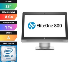 TOUT EN UN HP ELITEONE 800 G2 - 23 - Intel(R) Core(TM) i5-6500 CPU @ 3.20GHz - 8 GO - 1000 GO - SATA/SSHD (A)