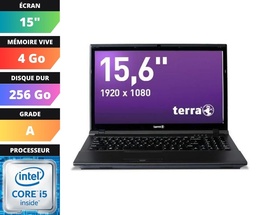 PORTABLE TERRA MOBILE 1542 - 15 - Intel(R) Core(TM) i5-6400T CPU @ 2.20GHz - 4 GO - 256 GO - SATA/SSD (A)